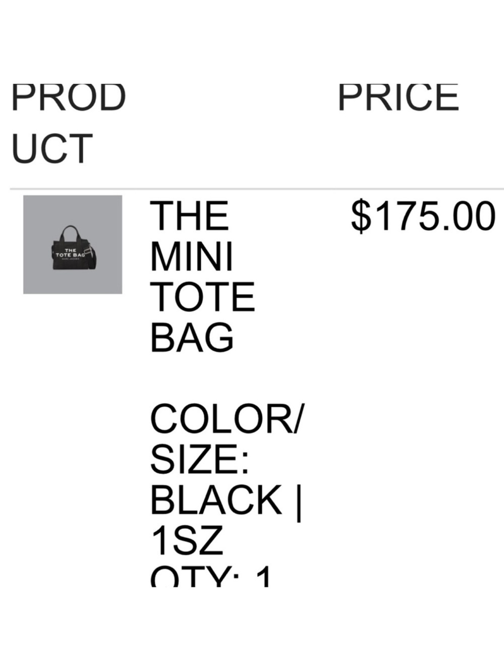 Marc Jacobs Black Canvas 'The Tote Bag' Mini Tote JLN! - Picture 10 of 10